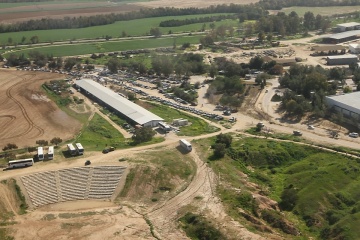 פקק תנועה בכניסה ל"לה מדווש" והאמפי, פברואר 2012